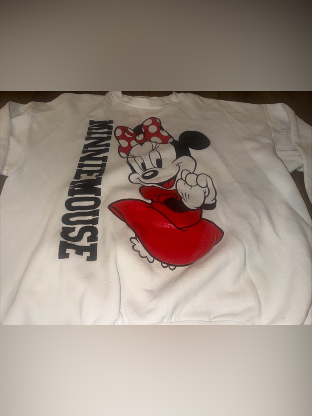 Vintage Disney Minnie Mouse Crewneck Sweater Size XL Made In USA Large 90’s - Picture 3 of 11